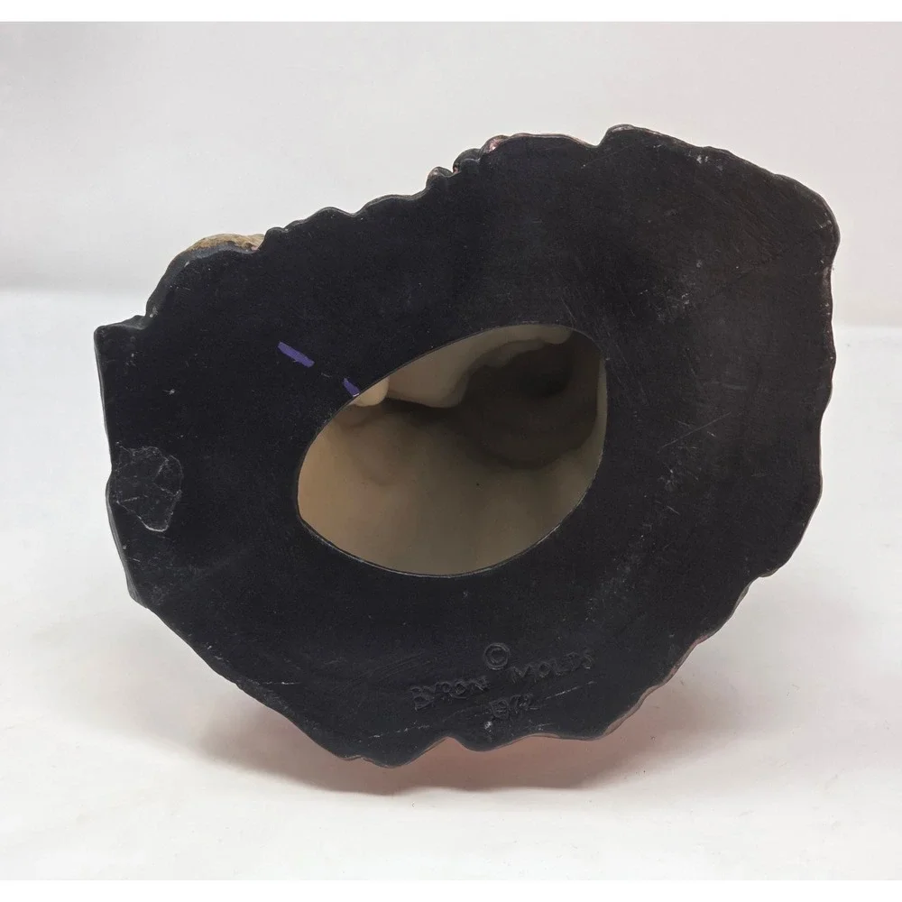 Byron Molds 1972 Vintage Ceramic Witch Jack-O-Lantern Cat Figurine 10in